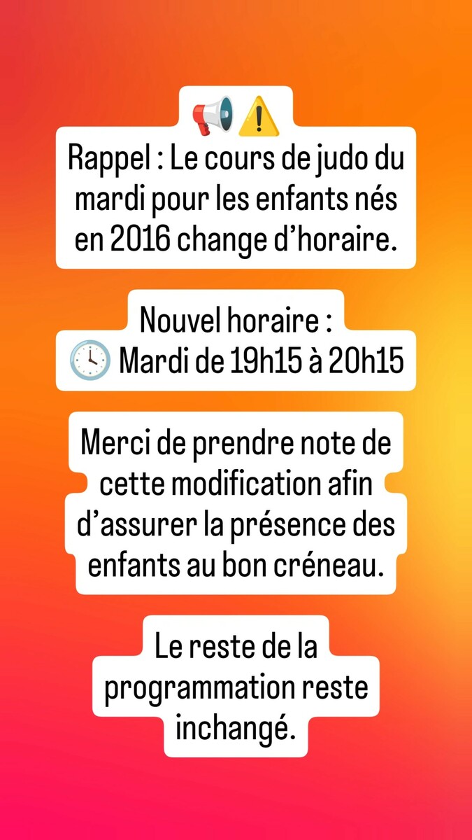 Changement horaire 