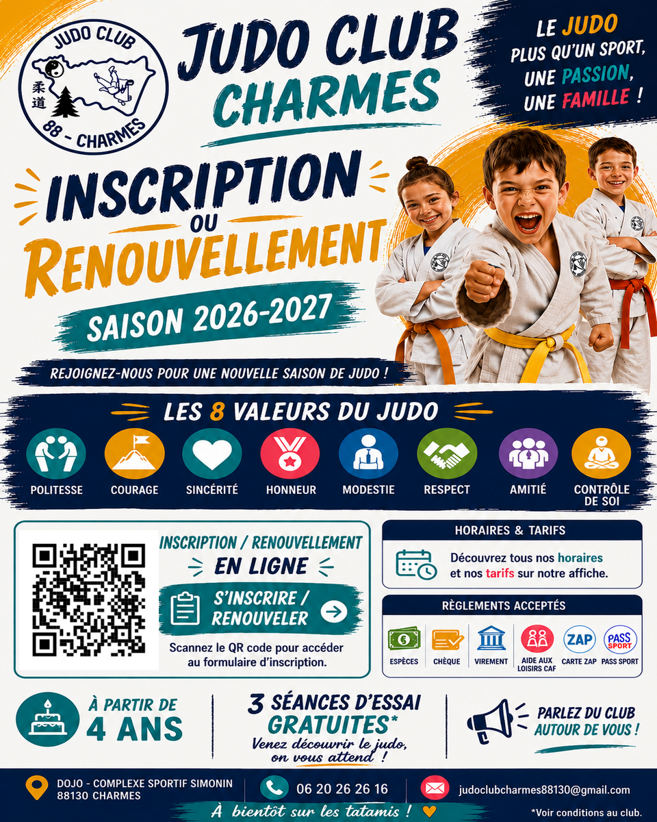 ✨ LES INSCRIPTIONS ET RENOUVELLEMENTS SONT OUVERTS ! ✨