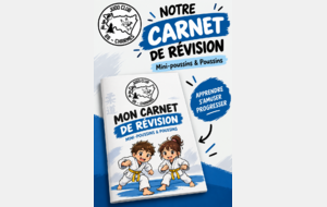 🥋 Nos petits judokas ont désormais leur carnet de révision !