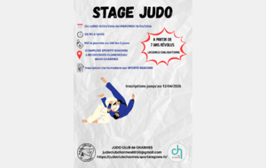 STAGE JUDO AVRIL 2026