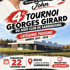 4ème Tournoi Georges GIRARD du Judo Club de SARREBOURG (poussins-poussines)