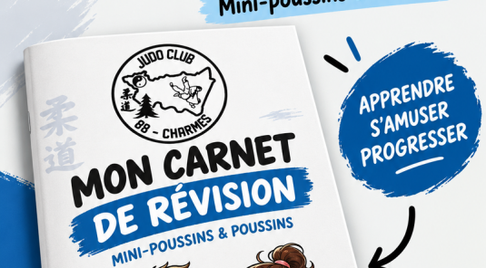 🥋 Nos petits judokas ont désormais leur carnet de révision !